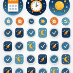 Night Sky - Sticker Sheet v8
